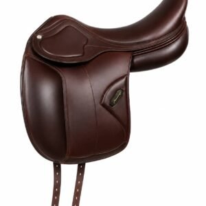 Amerigo Pinerolo Classic – Dressursattel, 17,5 Zoll, Rotbraun